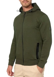 Indicode Kapuzensweatshirt Dominon Dunkelgrün/Khaki