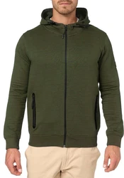 Indicode Kapuzensweatshirt Dominon Dunkelgrün/Khaki
