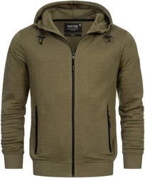 Indicode Kapuzensweatshirt Dominon Dunkelgrün/Khaki