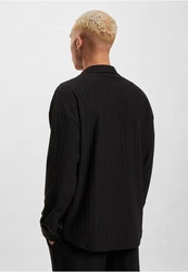 DEF Langarmhemd Cali Shirt Schwarz/Dunkelgrau