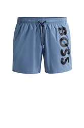 BOSS Badeshorts Octopus Grau/Hellblau/Rosa/Blau/Braun