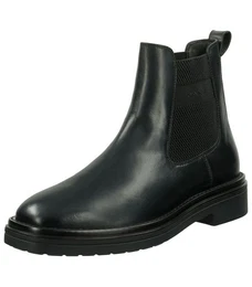 Stiefelette Leder/Textil Stiefelette