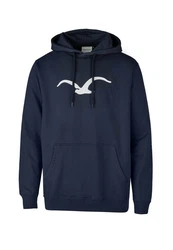 Cleptomanicx Sweatshirt Mowe dunkelblau/wei