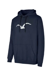 Cleptomanicx Sweatshirt Mowe dunkelblau/wei