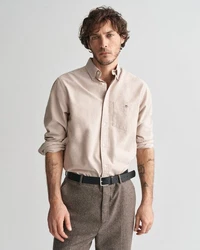 Gant Businesshemd REG OXFORD SHIRT Regular Fit Khaki/Beige/Braun