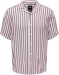 Only & Sons Hemd 'Wayne' Lila/Dunkelrot/Bordeaux/Rot/Rosa