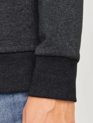 Jack & Jones Kapuzensweatshirt JJALVIS SWEAT HOOD Dunkelgrau/Dunkelblau/Grau