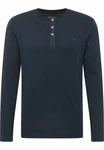 MUSTANG Langarmshirt Style Arminto Dunkelblau/Blau/Hellblau