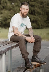 FORSBERG T-Shirt Espenson Grau/Khaki