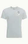 Jack Wolfskin T-Shirt VONNAN S/S GRAPHIC T M Kühlgrau