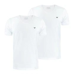 Emporio Armani Unterziehshirt 2er Pack Crew Neck Weiß/Creme/Mintgrün/Grau/Dunkelblau