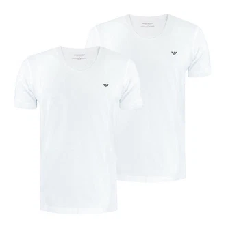 Emporio Armani Unterziehshirt 2er Pack Crew Neck Weiß/Creme/Mintgrün/Grau/Dunkelblau Emporio Armani Unterziehshirt 2er Pack Crew Neck Weiß/Creme/Mintgrün/Grau/Dunkelblau