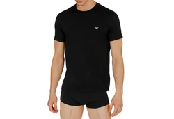 Emporio Armani Unterziehshirt 2er Pack Crew Neck Schwarz
