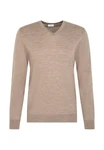 seidensticker Strickpullover V-Neck Beige/Braun/Khaki/Grau/Lila
