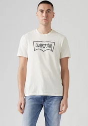 Levi's T-Shirt CREWNECK TEE mit Logo-Front-Print navy/offwhite