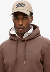 Superdry Kapuzensweatshirt Core Logo City Loose Hood braun