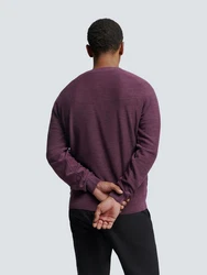 NO EXCESS Rundhalspullover Crewneck Garment Dyed (1-tlg) 