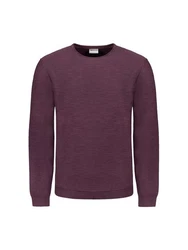 NO EXCESS Rundhalspullover Crewneck Garment Dyed (1-tlg) 