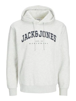 Jack & Jones Sweatshirt JJECALEB VARSITY HOOD NOOS Khaki/Grau/Hellblau/Braun