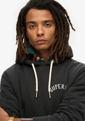 Superdry Kapuzensweatshirt Tattoo Graphic Hoodie Dunkelgrau/Schwarz/Dunkelgrün/Hellgrau/Khaki
