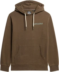 Superdry Kapuzensweatshirt Tattoo Graphic Hoodie Khaki/Dunkelgrün/Braun/Grau