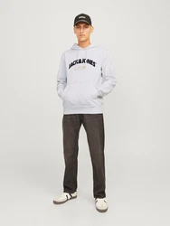 Jack & Jones Kapuzensweatshirt JORBRONX Arch Big Sweat Hood Grau/Khaki/Gelb/Blau/Silber/Gold/Hellgrau