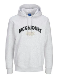 Jack & Jones Kapuzensweatshirt JORBRONX Arch Big Sweat Hood Grau/Khaki/Gelb/Blau/Silber/Gold/Hellgrau