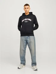 Jack & Jones Kapuzensweatshirt JORBRONX Arch Big Sweat Hood Schwarz/Hellblau/Dunkelblau