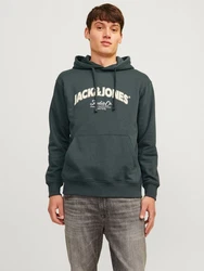 Jack & Jones Kapuzensweatshirt JORBRONX Arch Big Sweat Hood Dunkelgrün/Grün