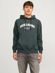 Jack & Jones Kapuzensweatshirt JORBRONX Arch Big Sweat Hood Dunkelgrün/Grün