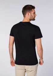 Chiemsee T-Shirt im Basic-Stil mit Logo (1) Schwarz/Dunkelblau/Lila