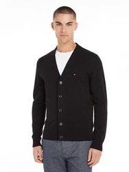 Tommy Hilfiger Strickjacke ESSENTIAL COTTON CARDIGAN schwarz