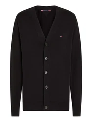 Tommy Hilfiger Strickjacke ESSENTIAL COTTON CARDIGAN schwarz