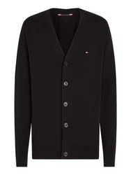 Tommy Hilfiger Strickjacke ESSENTIAL COTTON CARDIGAN schwarz