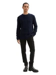 TOM TAILOR Strickpullover Dunkelblau/Hellblau