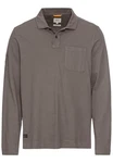 camel active Langarm Poloshirt Grau/Braun/Khaki