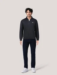 BOSS Pullover 'Momentum' Schwarz/Braun/Dunkelblau