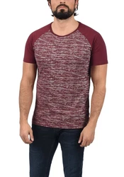 !Solid Rundhalsshirt SDMevio T-Shirt Bordeaux/Dunkelrot/Lila