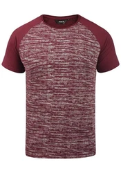 !Solid Rundhalsshirt SDMevio T-Shirt Bordeaux/Dunkelrot/Lila