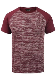 !Solid Rundhalsshirt SDMevio T-Shirt Bordeaux/Dunkelrot/Lila