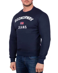 Geo Norway Rundhalspullover Herren Sweatshirt Style bagassier Navy
