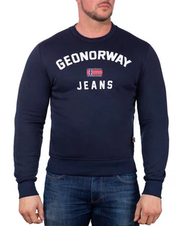 Geo Norway Rundhalspullover Herren Sweatshirt Style bagassier Navy