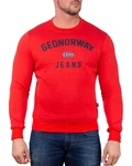 Geo Norway Rundhalspullover Herren Sweatshirt Style bagassier Rot