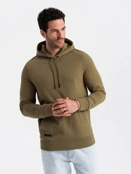 OMBRE Kapuzensweatshirt Basic Dunkelgrün/Khaki