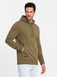 OMBRE Kapuzensweatshirt Basic Dunkelgrün/Khaki