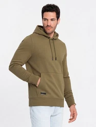 OMBRE Kapuzensweatshirt Basic Dunkelgrün/Khaki