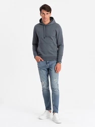 OMBRE Kapuzensweatshirt Basic Dunkelgrau/Hellgrau/Grau/Dunkelblau
