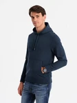 OMBRE Kapuzensweatshirt Basic Dunkelblau/Hellblau/Blau