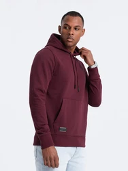 OMBRE Kapuzensweatshirt Basic Dunkelrot/Bordeaux