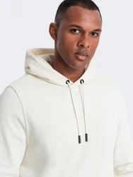 OMBRE Kapuzensweatshirt Basic Khaki/Creme/Weiß/Beige